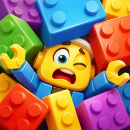 Icône de Color Block : Puzzle 3D